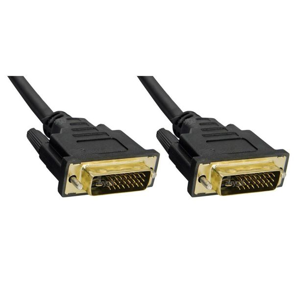 Akyga AK-AV-06 Cavo DVI-I (24+1) Oro Da 1,8 M Nero-image