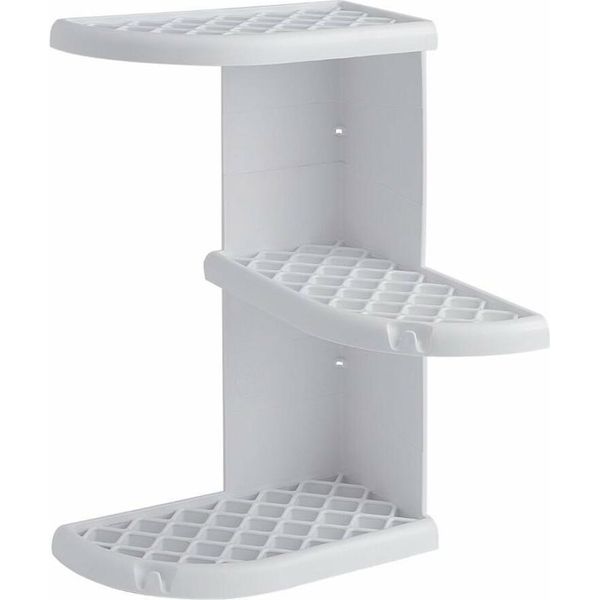 Sapho Gedy Accessori Per Il Bagno - Mensola Angolare Per Doccia Oscar 230X375X230 Mm, Bianco 8579-image