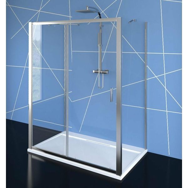 Cabina Doccia Easy Line Cabina A U, 1500X1000 Mm, Versione L/R, Vetro Trasparente-image