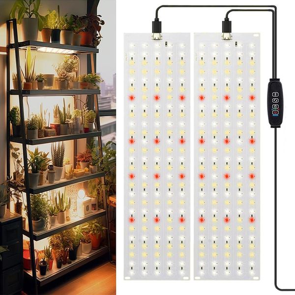 270 Led Lampada Per Piante Luce Per Piante A Spettro Completo Dimmerabile 3 Modalità Di Luce Con Timer Piante D'appartamento Luce Di Crescita Lampada Di Crescita-image