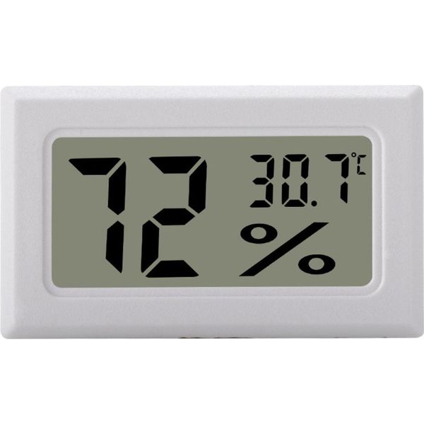Inf Mini Igrometro / Termometro Lcd Bianco 1 Confezione-image