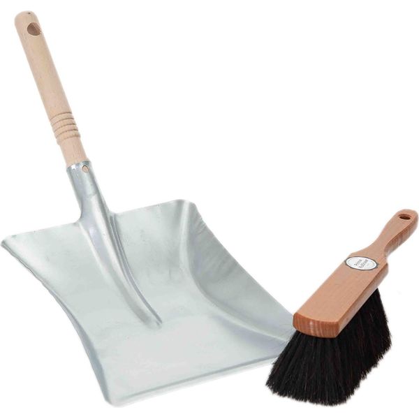 Novaliv Set Spazzatura Set Crine Di Cavallo Spazzola A Mano E Pala Set Spazzatura Paletta Paletta Scopa A Mano (Set Spazzatura Crine Di Cavallo, 1)-image