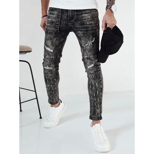 Dstreet Pantaloni In Denim Da Uomo Malchielre Denim-Nero 32-image