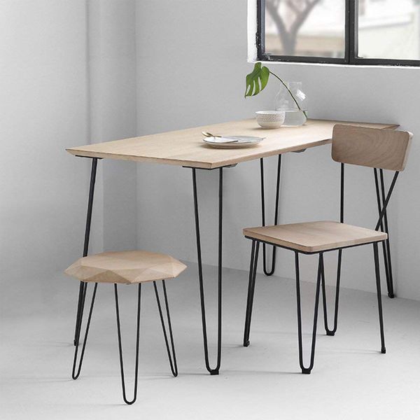 Vingo 4 Pezzi Gambe Da Tavolo In Metallo Nero Corridori Da Tavolo Gamba Da Tavolo A Forcina 12 Mm, Gambe A Forcina In Acciaio, Gamba A 2 Barre, 72 Cm-image