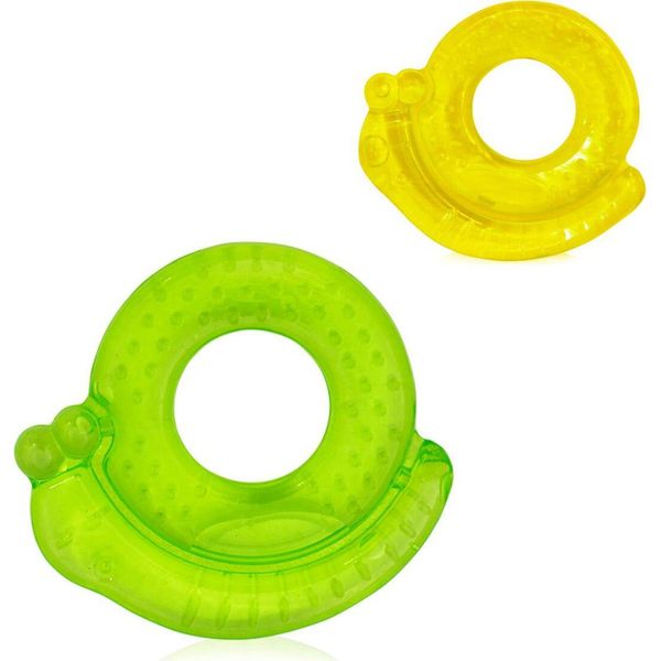 Baby Care Teether Chiocciola Anello Di Raffreddamento Ausilio Alla Dentizione Riempito D'acqua Da 3 Mesi Verde-image