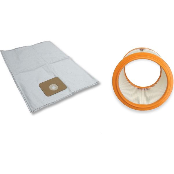 5 Sacchetti + 1 Filtro Lavabile Per Nilfisk Multi Ii 30 T Inox-image