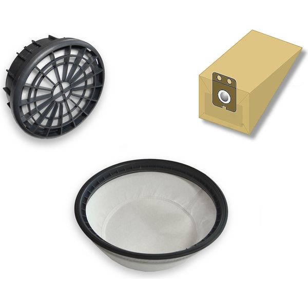 Set Per Nilfisk Vp 300 - 10 Sacchi Aspiranti + Filtro Hepa + Filtro A Sacco-image