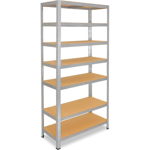 Shelfplaza Home 155X100X60 Cm Scaffale Pesante In Zincato Con 7 Ripiani E 125 Kg Di Portata Per Ripiano-image