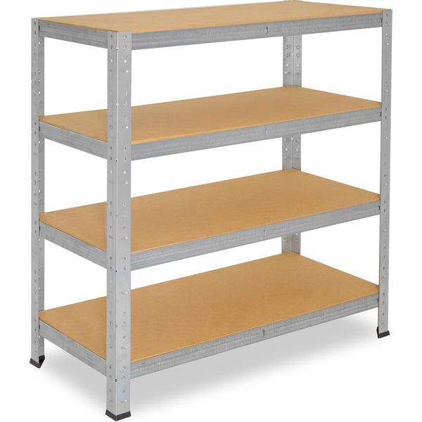 Shelfplaza Home 100X90X60 Cm Scaffale Pesante In Zincato Con 4 Ripiani E 175 Kg Di Portata Per Ripiano-image