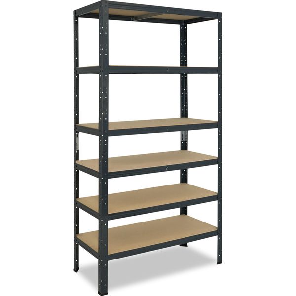 Shelfplaza Home 180X75X40 Cm Scaffale Pesante In Antracite Con 6 Ripiani E 145 Kg Di Portata Per Ripiano-image
