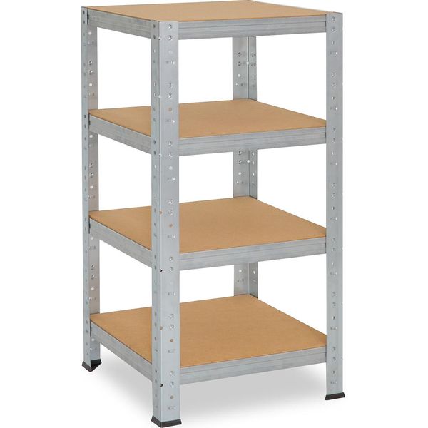 Shelfplaza Home 100X60X60 Cm Scaffale Pesante In Zincato Con 4 Ripiani E 175 Kg Di Portata Per Ripiano-image