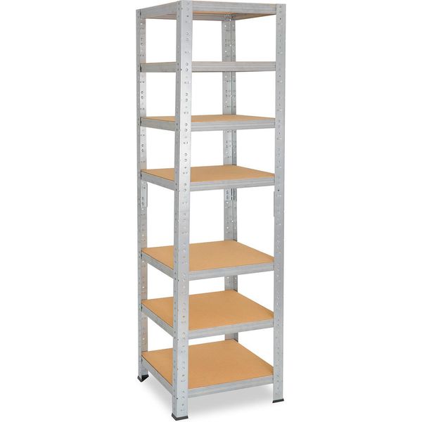 Shelfplaza Home 180X60X60 Cm Scaffale Pesante In Zincato Con 7 Ripiani E 125 Kg Di Portata Per Ripiano-image