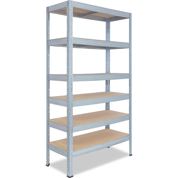 Shelfplaza Pro 230X100X30 Cm Scaffale Pesante In Zincato Con 6 Ripiani E 166 Kg Di Portata Per Ripiano-image
