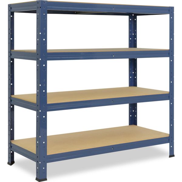 Shelfplaza Home 90X70X30 Cm Scaffale Pesante In Blu Con 4 Ripiani E 175 Kg Di Portata Per Ripiano-image