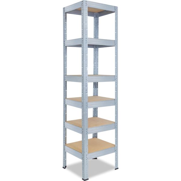 Shelfplaza Pro 200X50X50 Cm Scaffale Pesante In Zincato Con 6 Ripiani E 166 Kg Di Portata Per Ripiano-image