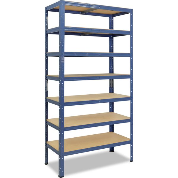 Shelfplaza Home 230X60X30 Cm Scaffale Pesante In Blu Con 7 Ripiani E 125 Kg Di Portata Per Ripiano-image