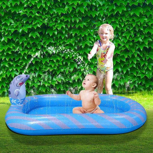 Piscina Gonfiabile Rettangolare, Piscina Gonfiabile Per Bambini, Piscina Gonfiabile Per Bambini, Dimensioni 170X105X55Cm-image