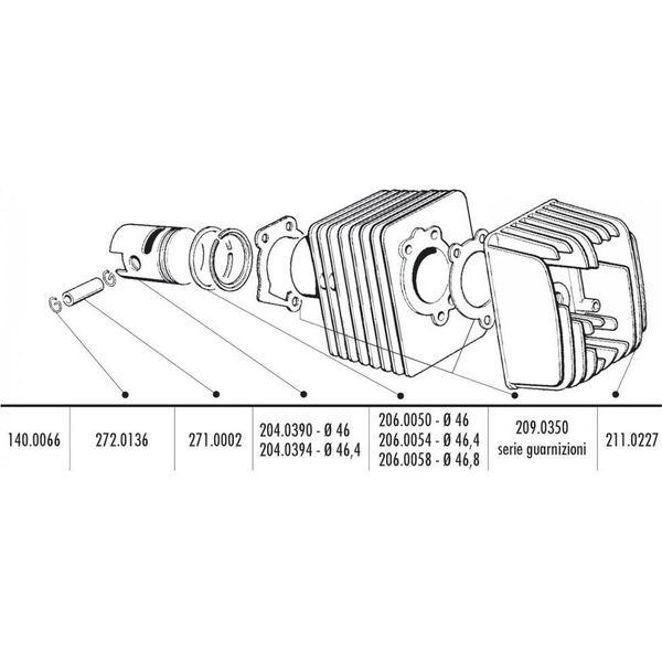 Clip Bloccaggio Pistone Polini 12Mm Per Piaggio, Vespa Ciao-image