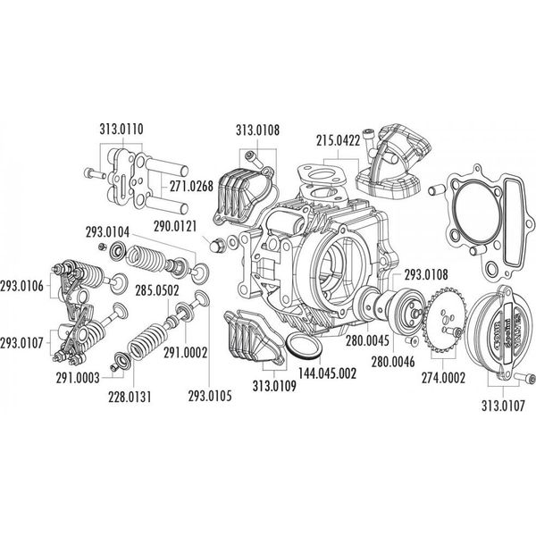 Guarnizione Collettore Di Scarico Polini Anello Di Tenuta Per Polini XP4T, Honda Xr 50-image