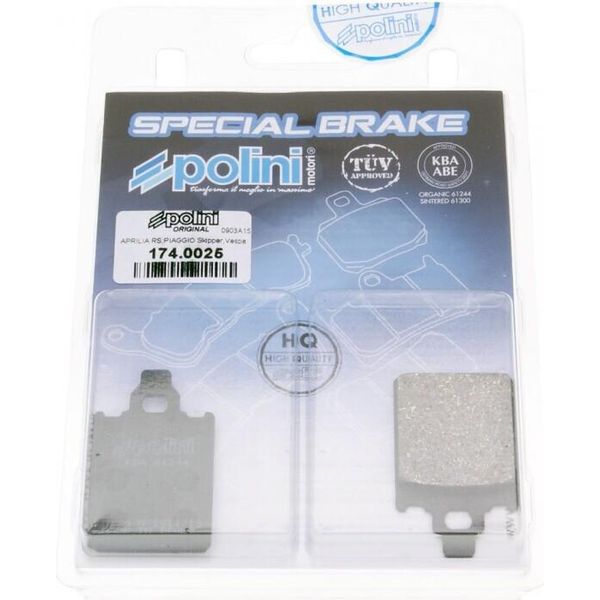 Pastiglie Freno Organiche Polini Compatibili Con Piaggio Quartz, Italjet Formula, Piaggio Skr-image