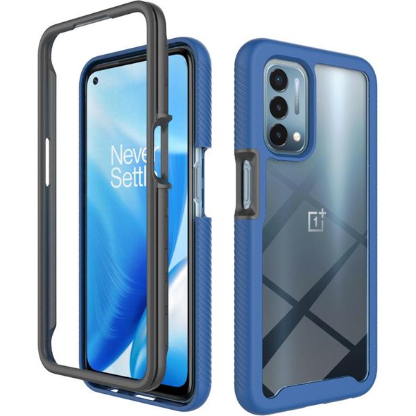 Custodia Oneplus Nord N200 5G, Copertura Posteriore Trasparente Ibrida, Paraurti In Tpu Robusto, Custodia Antiurto Per Oneplus Nord N200 5G Blu Navy-image