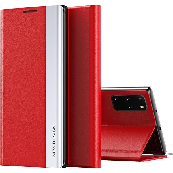 Custodia Galaxy A53 5G, Custodia Magnetica In Finto Cuoio Con Funzione Stand Per Samsung Galaxy A53 5G Rosso-image