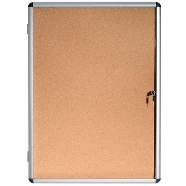 Bi-Office Vetrina Bi-Ufficio Enclore Interno 72 X 67,4 X 3,5 Cm (L X H X P) Con Serratura Alluminio Alu-image