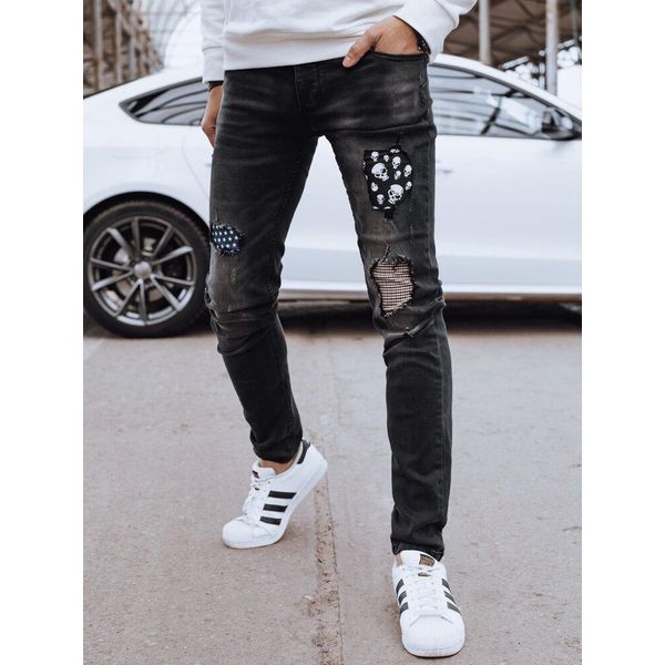 Dstreet Pantaloni In Denim Da Uomo Anillare UX4295 51717 Nero 32-image