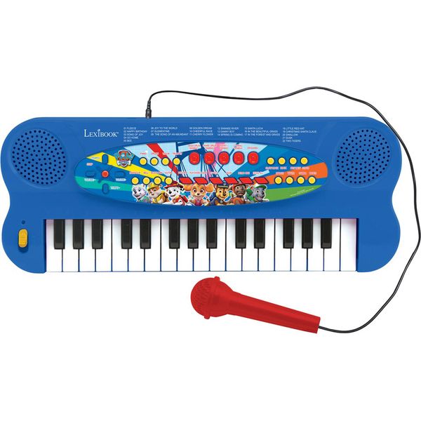 Paw Patrol Tastiera Elettronica Per Pianoforte Con Microfono (32 Tasti)-image