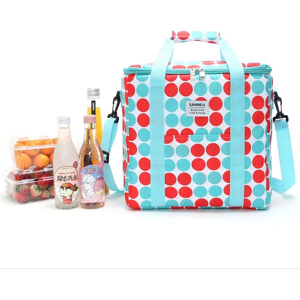 Borsa Termica Pieghevole, Borsa Termica Per Picnic Borsa Termica Per Pranzo Borsa Termica Per Picnic/Campeggio/Barbecue/Viaggio (10L, Verde)-image