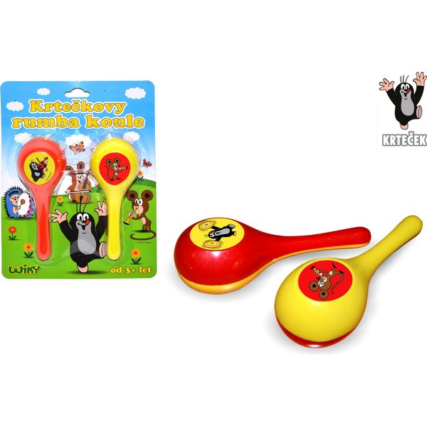 Wiky Talpa Palle Di Rumba 2 Pezzi In Plastica Da 16 Cm Su Cartoncino-image