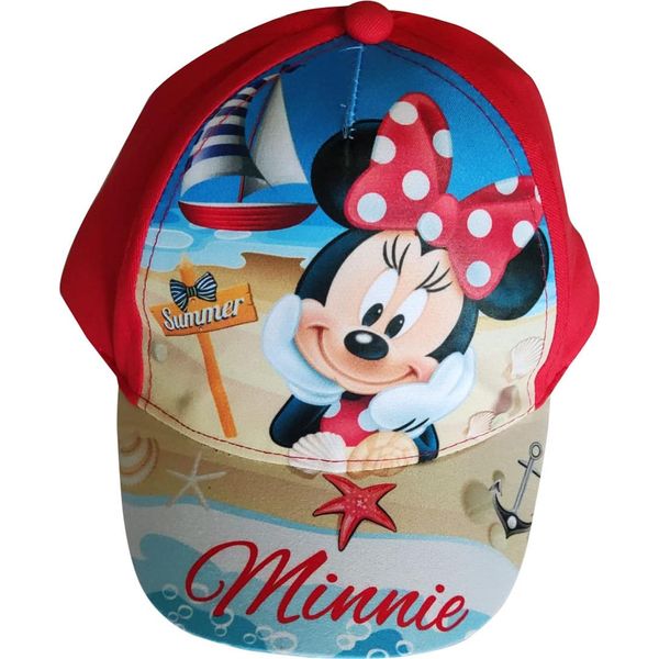Cappello Disney Minnie Mouse "Summer"" Cappello Da Baseball Per Bambini Rosso, Taglia 50"-image