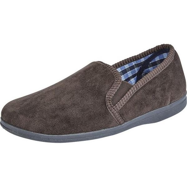 Sleepers - Pantofole Da Uomo "Wilson"", Velour DF2000 (48 Eu) (Marrone)"-image