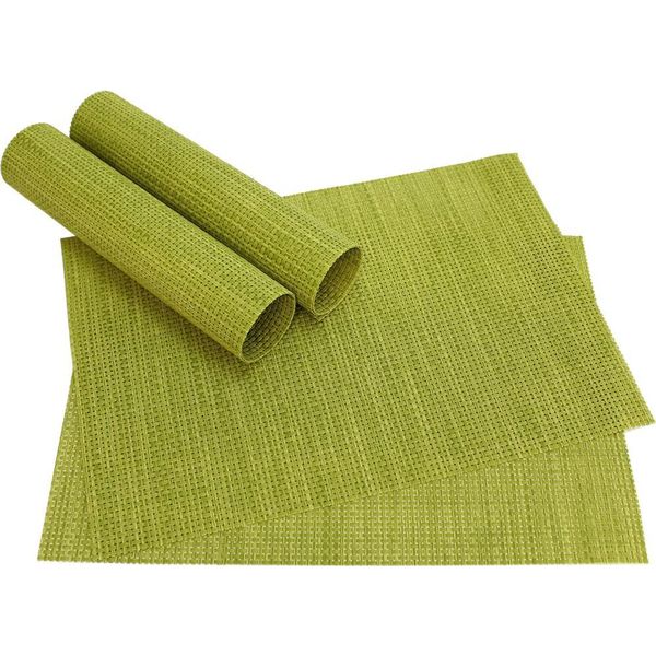 Tovaglietta Elegance Verde Chiaro 4 Pezzi Come Decorazione Per La Tavola-image