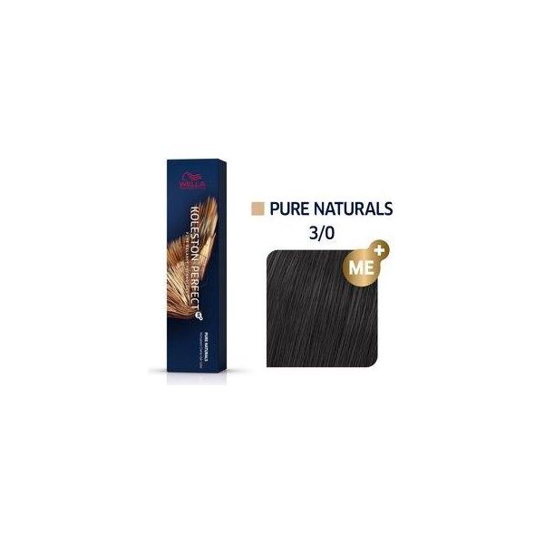 Wella Professionals Koleston Perfect Me+ Pure Naturals Colore Permanente Professionale Per Capelli 3/0 60 Ml-image