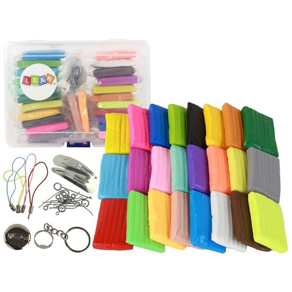 Set Creativo Di Argilla Da Modellare 24 Colori Accessori-image
