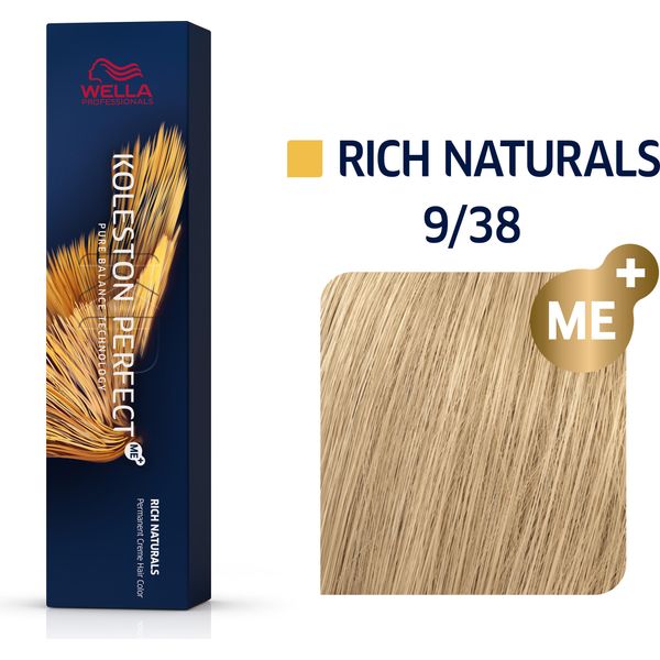 Wella Professionals Koleston Perfect Me+ Rich Naturals Colore Permanente Professionale Per Capelli 9/38 60 Ml-image