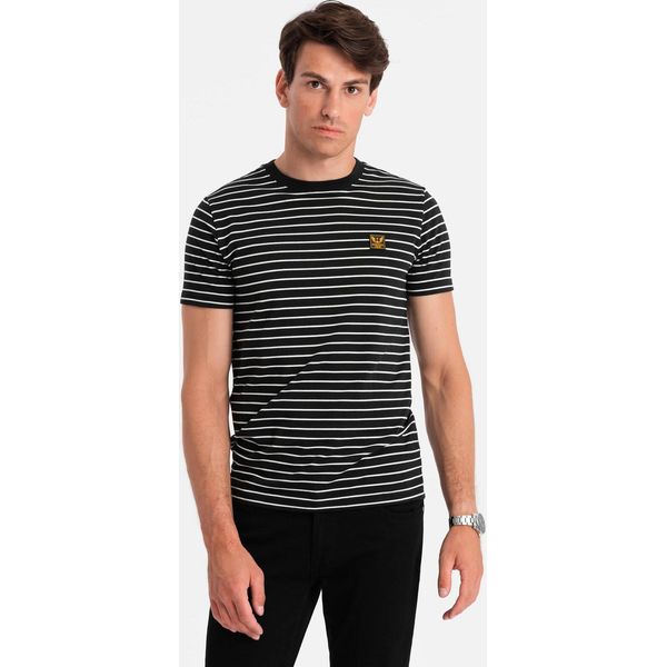 Ombre Clothing Maglietta A Maniche Corte Da Uomo Sesay Nero Bianco S-image