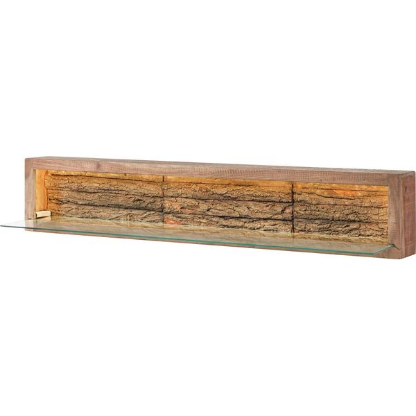 MASSIVMOEBEL24 | Mensola In Legno Di Acacia 145X30X27 Acacia Naturale Laccato Bark #105-image