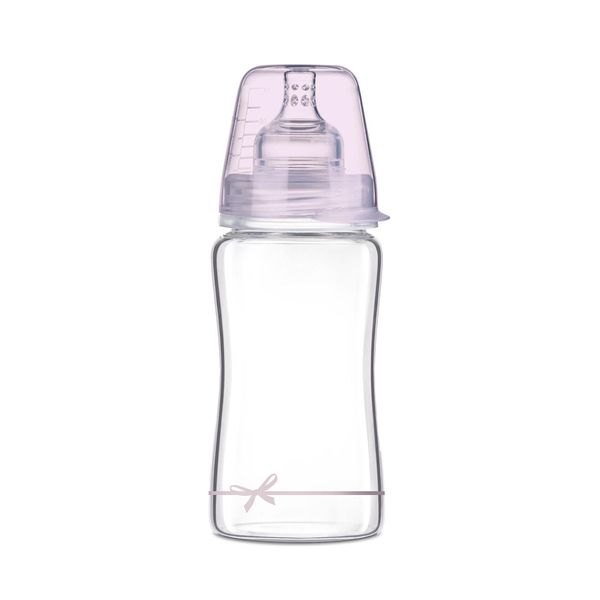 Lovi Biberon In Vetro Diamond Glass Baby Shower Girl 250 Ml 74/204Girl-image