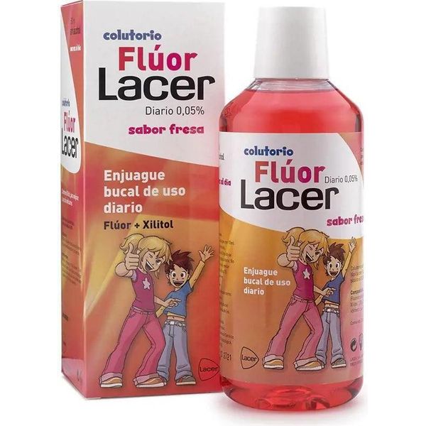 Lacer™ Fluoruro 0,05 Fragola Collutorio 500 Ml-image