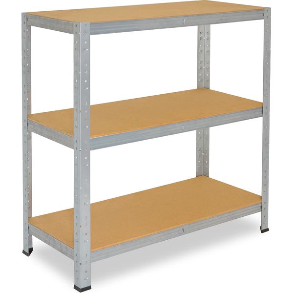 Shelfplaza Home 90X70X30 Cm Scaffale Pesante In Zincato Con 3 Ripiani E 175 Kg Di Portata Per Ripiano-image