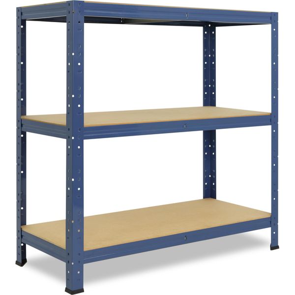 Shelfplaza Home 115X100X45 Cm Scaffale Pesante In Blu Con 3 Ripiani E 175 Kg Di Portata Per Ripiano-image