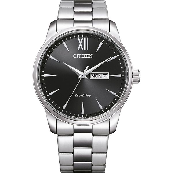 Citizen BM8550-81E Eco Drive Orologio Da Uomo In Acciaio Inox Data Argento-image