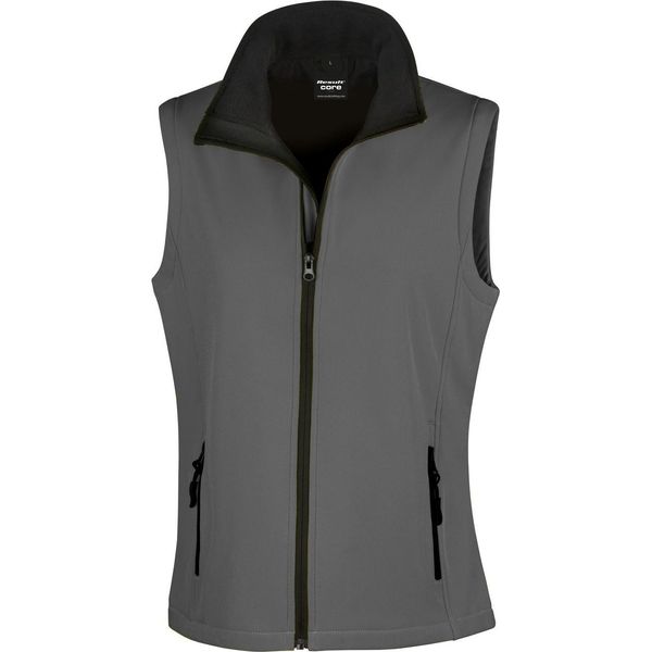 Gilet Softshell Result Core Da Donna, Stampabile RW3698 (Xl) (Antracite/Nero)-image