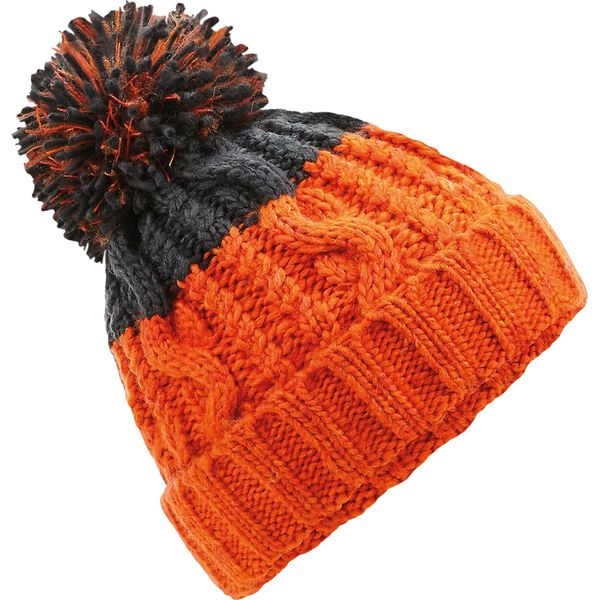Beechfield Apres Beanie PC3947 (Taglia Unica) (Arancione/Grigio Antracite Scuro)-image