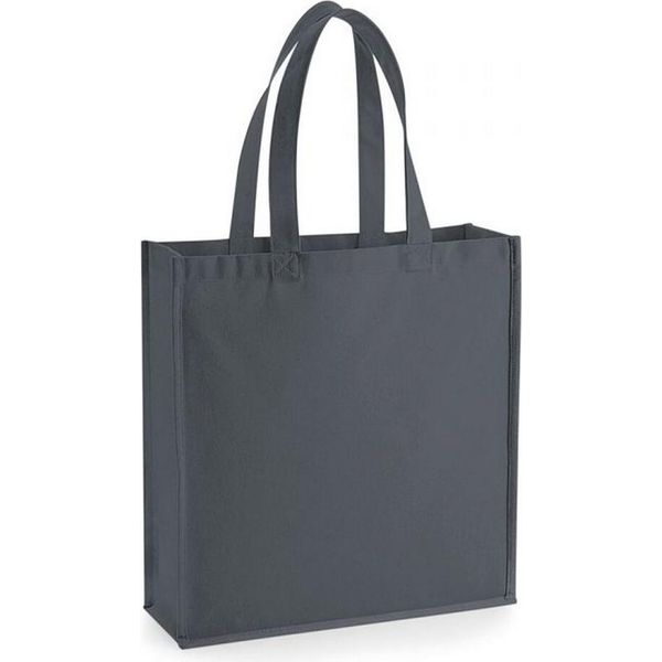 Westford Mill - Borsa Della Spesa "Gallery"", Tela RW7505 (Taglia Unica) (Grigio Antracite Scuro)"-image
