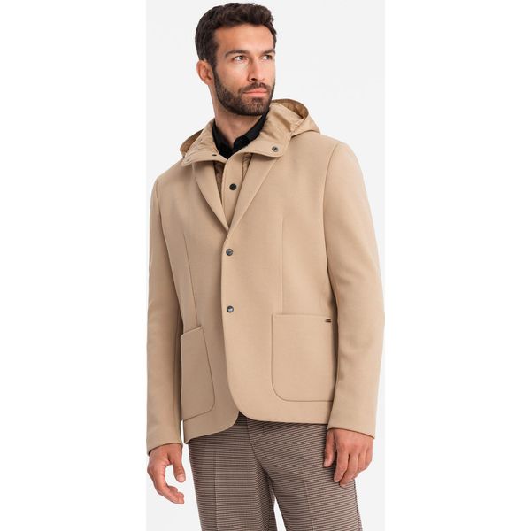 Ombre Clothing Giacca Transitoria Da Uomo Jamalr Marrone Chiaro S-image