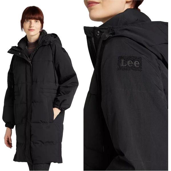Lee Donna, Giacca Invernale Long Puffer, L, Nero, Giacca, Inverno, Giacche-image
