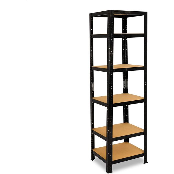 Shelfplaza Black 180X30X30 Cm Scaffale Pesante In Nero Con 6 Ripiani E 145 Kg Di Portata Per Ripiano-image